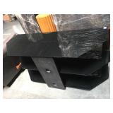 50 in wide glass and metal tv stand