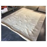 High pile wool area rug 94x116 inches - looks
