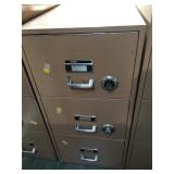 3 drawer Fireproof office filing cabinet -