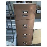 4 drawer Fireproof office filing cabinet -