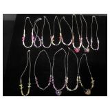 13 Southwest necklaces w/ stones