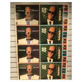 1986 uncut sheet Max Headroom collector cards