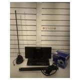 Panasonic CD/MP3 player, Sony DVD player, Olympus