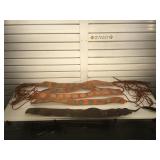 Vintage leather & brass horse straps