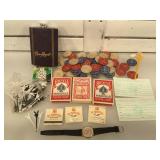 Las Vegas gaming school watch, poker chips, Play