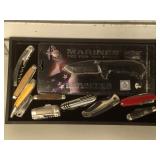 11 various types of knives, 1 NIP