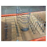 New pot and pan metal storage organizing racks