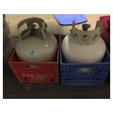 Pair of 15 pound propane tanks - empty