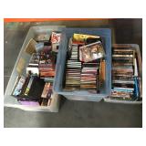 Large lot of dvds and cds