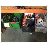 Large lot of assorted household items, Christmas