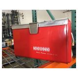 Vintage metal Thermaster cooler - dent in top