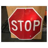 Large size official Clark County STOP sign - bent