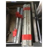 Metal cabinet drawer rollers