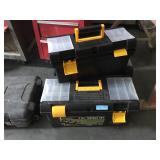 Lot of 3 plastic storage/toolboxes