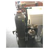 Oxygen & Acetylene welder set with cart - gauges