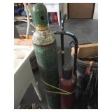 Oxygen & Acetylene tanks on cart