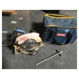 Ryobi circular saw with guide and bag - tested