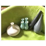 Lot of decorative ceramic  vases - tallest is 14