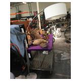 Marble based overhanging lamp