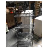 5 foot tall metal collapsible shelf