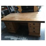 6 foot long rustic desk