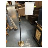 Brass and metal bridge lamp