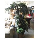 Approx. 6 foot tall faux palm tree water feature
