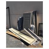 Plastic outdoor shed - disassembled