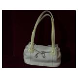 Brighton Ivory leather loop handle med. shoulder