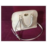 Michael Kors beige grain leather Alma style bag