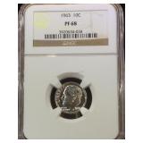 1963 NGC PF68 Roosevelt Dime