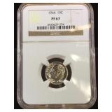 1964 NGC PF67 Roosevelt Dime
