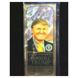 1/10 gram Pure Gold Donald J. Trump foil