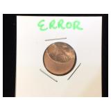 Lincoln Penny Error Coin