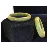 2- Jade Bangle Bracelets