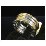 18k GOLD  BVLGARI ring, size 5, 8.5g