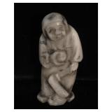 Signed Ivory netsuke, measures over 2 inches