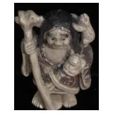 Signed Ivory netsuke, measures 2 inches