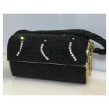 Delill heavily beaded & rhinestone hardshell