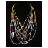 4- Southwest style necklaces, arrowhead &