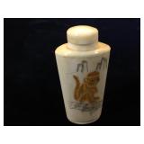 Hand-painted Bone Snuff Bottle