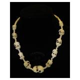 Small carved Ivory elephant necklace (childs?)