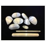 Assortment of Selenite (mineral gypsum) pieces