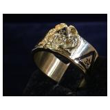 Stainless steel Masonic ring, size 10