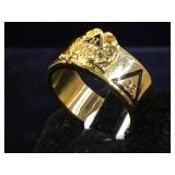 Stainless steel Masonic ring, size 11