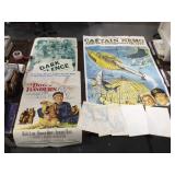 8 Vintage movie posters, (The