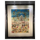 Pencil signed & numbered Pergola serigraph
