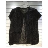 Lamb wool sleeveless jacket by Bedell , size XL