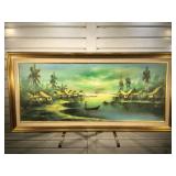 Original oil on canvas signed by artist Rudi,