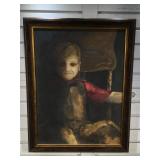Vintage oil on canvas signed by artist Ms